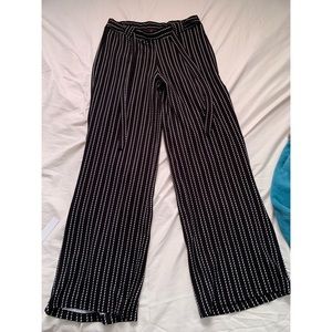 Flowy black and white pants